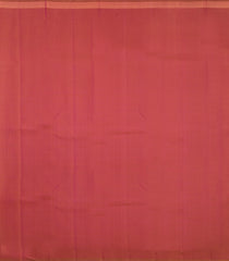 Beige Handloom Korvai Kanchipuram Silk Saree With Multicolour Border-KA16641