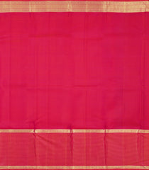 Magenta Handloom Kanchipuram Silk Saree With Zari Buttas & Contrast Border-KA16637