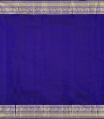 Dark Blue Handloom Kanchipuram Silk Saree With Zari Buttas -KA16638