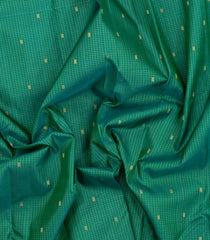 Sea Green Handloom Kanchipuram Silk Saree With Zari Checks & Buttas-KA16629