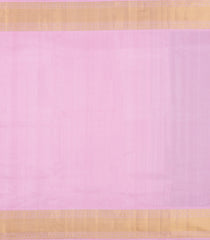 Magenta Handloom Korvai Kanchipuram Silk Saree With Stripes-KA16557