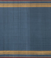Grey Handloom Rajkot Patola Silk Saree With Ikat Motifs & Zari Border-IK0459