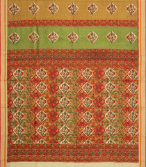 Multi Colour Printed Silk Saree With Floral Motifs-PS0964