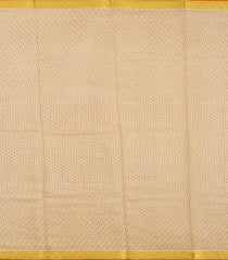 Taupe Printed Silk Saree With Floral Motifs & Zari Border-PS0961