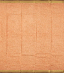 Dusty Peach Printed Silk Saree With Floral Motifs & Zari Border-PS0976