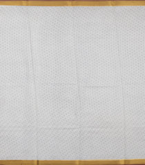 Off White Printed Silk Saree With Bird Motifs & Zari Border-PS0980