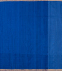Blue Handloom Soft Tussar Silk Saree With Buttas-TU3850