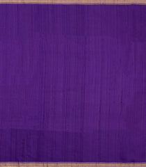Purple Handloom Soft Tussar Silk Saree With Geometric Buttas-TU3854