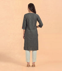 Deep grey casual kurta-RC5727