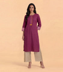 Deep magenta Casual Kurta-KR0889
