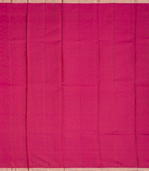 Pink Kanchipuram Silk Saree Floral Motifs-Pink