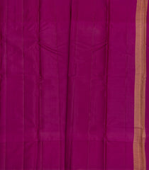 Peach Silk Saree With Zari Checks & Buttas-Peach