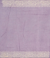 Lilac Organza Silk Saree With Meena Embroidered Motifs-Lilac