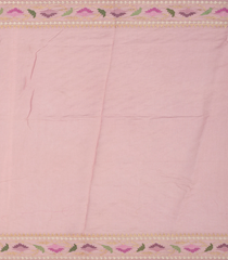 Baby Pink Organza Silk Saree With Meena Embroidered Motifs-Baby Pink