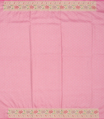 Pink Silk Saree With Embroidered Motifs-Pink