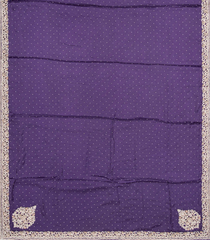 Lilac Woven Crepe Silk Saree With Embroidered Floral Motifs Border-Lilac