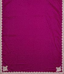 Burgundy Woven Crepe Silk Saree With Embroidered Floral Motifs Border-Burgundy