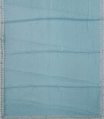 Light Blue Woven Blended Tissue Saree With Mirror Work-Light Blue