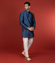 Dark Blue Short Kurta -Dark Blue