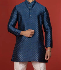 Dark Blue Short Kurta -Dark Blue