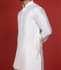 Snow White Short Kurta-Off White