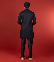 Solid Black Kurta -Black