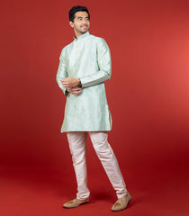 Pastel Green Short Kurta -Green