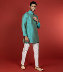 Sea Blue Short Kurta-Blue