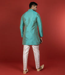 Sea Blue Short Kurta-Blue