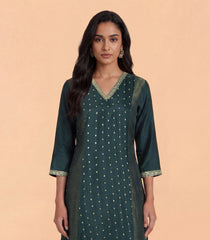 Emerald Green Festive Anarkali Set-RC5667
