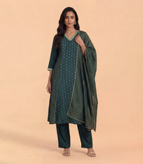 Emerald Green Festive Anarkali Set-RC5667