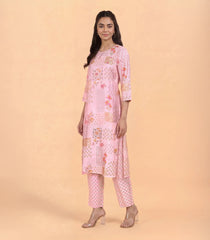 Floral Printed Pastel Pink Co-Ord Set-RC5691