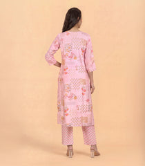 Floral Printed Pastel Pink Co-Ord Set-RC5691