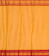 Sandal Handloom Gadwal SICO Saree With Checks & Contrast Border-Sandal