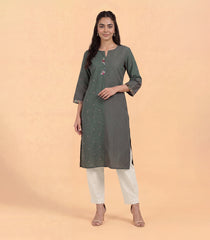 Grey and Pink casual kurta-RC5739