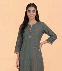 Grey and Pink casual kurta-RC5739