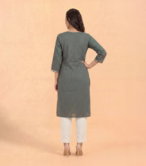 Grey and Pink casual kurta-RC5739