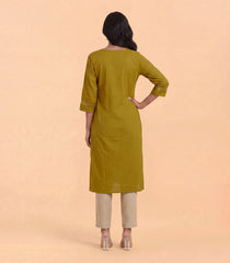 Henna green casual kurta-RC5740