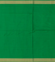 Green Handwoven Rajkot Patola Silk Saree With Diamond Motifs And Golden Zari Border-Green