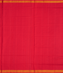 Red Handloom Rajkot Patola Silk Saree With Floral Vine Motifs-Red