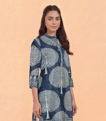 Powder Blue Printed Kurta-RC5698