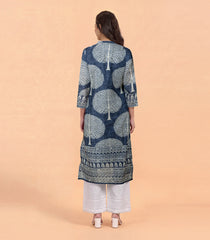 Powder Blue Printed Kurta-RC5698