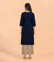 Ink blue festive kurta-RC5728