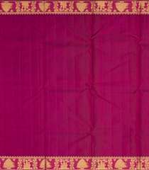 Magenta Handloom Kanchipuram Silk Saree With Jingle Bells Motifs-Magenta