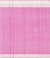 Lavender Handloom Kanchipuram Silk Saree With Floral Buttas-Lavander