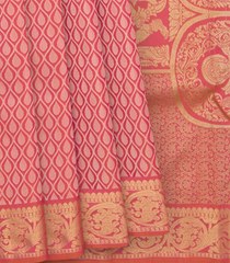 Pink Handwoven Kanchipuram Silk Saree