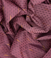 Mauve Handloom Natural Dyed Silk Saree With Jasmine Bud Motifs