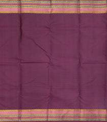 Mauve Handloom Natural Dyed Silk Saree With Jasmine Bud Motifs