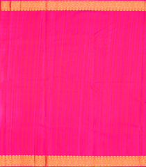 Pink Handloom Kanchipuram Silk Saree With Mango Zari Motifs-Pink