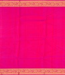 Pink Handloom Kanchipuram Silk Saree With Floral Jaal Zari Motifs-Pink